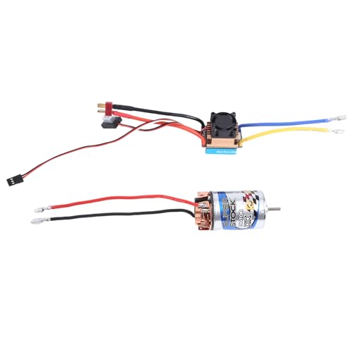 Giwnhvx 550 Brushed Motor 23T & 480A Wasserdichter Brushed ESC-Geschwindigkeitsregler mit 5V/3A BEC für 1:10 RC Crawler Axial SCX10 TRX4 von Giwnhvx