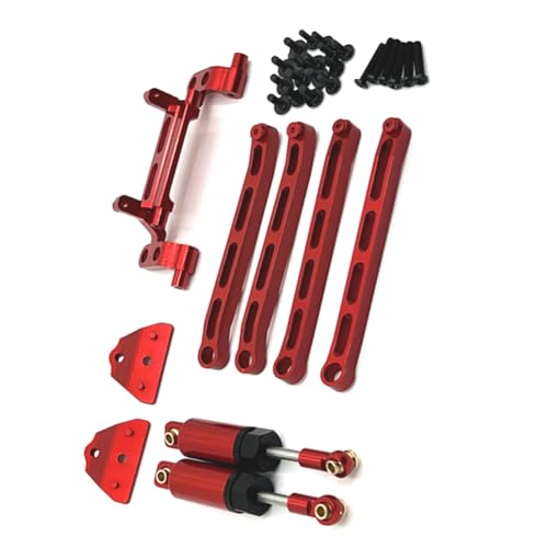 Giwnhvx Für 1/12 MN82 LC79 MN78 Fernbedienung Auto Teile Zugstange Hydraulische Stoßdämpfer Kit RC Rot von Giwnhvx