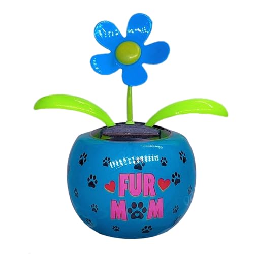 Giwuence Wackelfigur Blume | Solar Tanzende Blume | Solarblume Wackelfigur | Auto Armaturenbrett Ornament Wackelfiguren | Solar Solarbetriebene Wackelblume Für Auto Haus Oder Büro von Giwuence