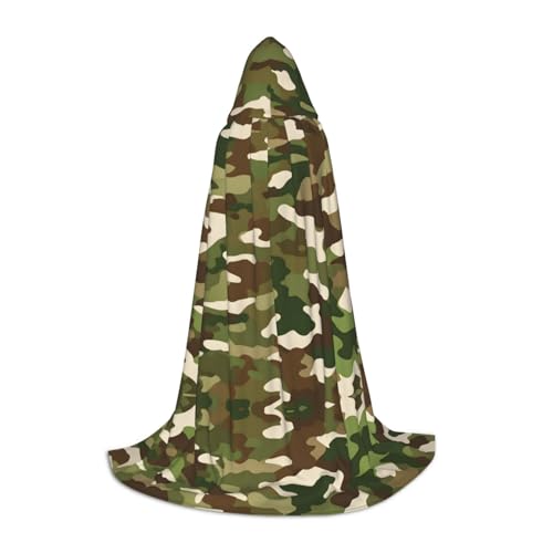 Gjgdbxdw Abstrakter Camouflage-Druck, Kapuzenumhang mit Kapuze, für Damen, Herren, Teenager, Halloween, Cosplay-Kostüme von Gjgdbxdw