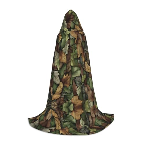 Gjgdbxdw Camoflauge-Druck, Kapuzenumhang mit Kapuze, für Damen, Herren, Teenager, Halloween, Cosplay-Kostüme von Gjgdbxdw