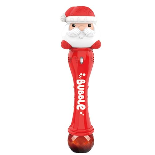 Bubble Blower Weihnachtsmann Automatische Blasengebläse Seifenblasenstab Weihnachtsmann Blasenmaschine Kinder Automatische Seifenblase Mit Farbenfroher Beleuchtung Weihnachtsmann Atmosphäre von GjnjfdF