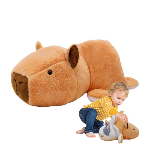 GjnjfdF Capybara Stofftier, Capybara Plüschpuppe,Kuscheltiere für Mädchen - Wendbare Katzen-Plüschtiere für Mädchen, doppelseitiger Capybara-Plüsch für Kinder und Erwachsene zum Kindergeburtstag von GjnjfdF