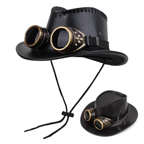 GjnjfdF Damen Steampunk Hüte,Lässige Sonnenlichtschutz Hüte - Verkleidungsaccessoires mit Schutzbrillendekor für Maskenball Partys Cosplay Theaterauftritte GjnjfdF Damen Steampunk Hüte,Lässige Sonnenlichtschutz Hüte - Verkleidungsaccessoires mit Schutzbrillendekor für Maskenball Partys Cosplay Theaterauftritte von GjnjfdF