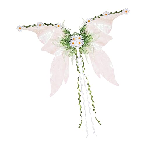 GjnjfdF Erwachsene Elfenflügel,Verstellbares Feenkostüm - Mädchen Kostümzubehör Für Party Cosplay Fasching Weihnachtsfest GjnjfdF Erwachsene Elfenflügel,Verstellbares Feenkostüm - Mädchen Kostümzubehör Für Party Cosplay Fasching Weihnachtsfest von GjnjfdF