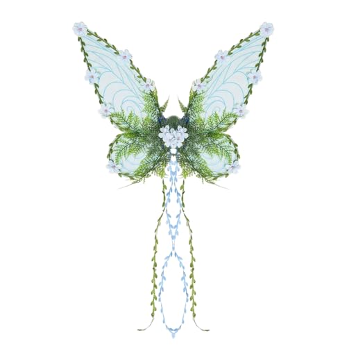 GjnjfdF Feenflügel Für Mädchen,Libellenflügel mit Ranken | Frauenkostüm Für Pride Festival Cosplay Party Halloween Event GjnjfdF Feenflügel Für Mädchen,Libellenflügel mit Ranken | Frauenkostüm Für Pride Festival Cosplay Party Halloween Event von GjnjfdF