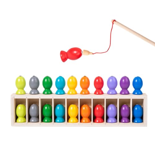 GjnjfdF Magnetisches Angelspielzeug für Kinder, Farbensortierspiel, Lernspielzeug Aus Holz Mit Paarungsfunktion Für Kinder Schule Reise Weihnachtsfeier Ostergeschenk GjnjfdF Magnetisches Angelspielzeug für Kinder, Farbensortierspiel, Lernspielzeug Aus Holz Mit Paarungsfunktion Für Kinder Schule Reise Weihnachtsfeier Ostergeschenk von GjnjfdF