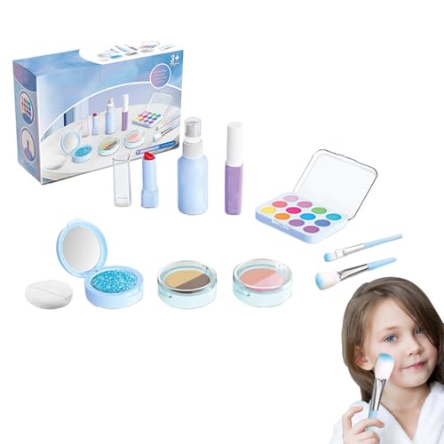 GjnjfdF -Make-up-Set, Spielzeug-Make-up-Set für er | Fake-Play-Make-up-Spielzeug für kleine Mädchen | Künstliches Make-up-Kosmetikspielzeug, Mädchen-Rollenspielset für Mädchen, Kinder, er von GjnjfdF