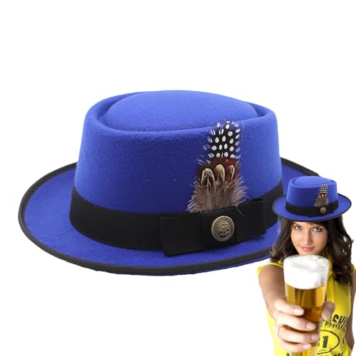 GjnjfdF Oktoberfest-Hut-Kostüm,Bayerische Hüte für Männer, Deutsches bayerisches Oktoberfestkostüm, Oktoberfest-Outfits für Frauen, mit Federn, Mehrzweck-Embleme für das Oktoberfest GjnjfdF Oktoberfest-Hut-Kostüm,Bayerische Hüte für Männer, Deutsches bayerisches Oktoberfestkostüm, Oktoberfest-Outfits für Frauen, mit Federn, Mehrzweck-Embleme für das Oktoberfest von GjnjfdF