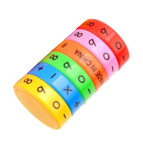 GjnjfdF Pädagogisches Mathe-Spielzeug, Mathe-Manipulationsspiele - Lernspielzeug mit drehbarem Zylinder,Zahlenspiel für Kinder zur Addition, Subtraktion, Multiplikation, Division und Integral von GjnjfdF