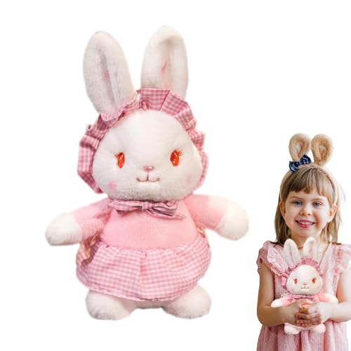 GjnjfdF Plüschhasenspielzeug,Plüsch-Osterhase,Kleine Osterhasenfigur Puppe - Entzückendes Tierpuppenspielzeug, Stofftier-Plüschtier für Kinderzimmer, Wohnzimmer, Schlafzimmer von GjnjfdF