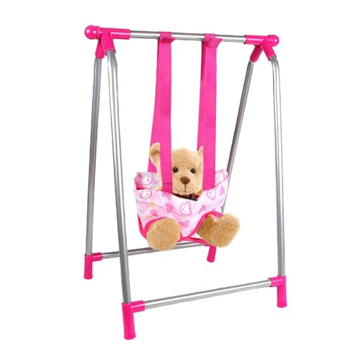 GjnjfdF Puppenwagen - Kinderwagenspielzeug für Kinder - Leichtes rosa Simulations-Kinderzimmer-Spielset, Kinderwagenspielzeug, Mädchen und von GjnjfdF