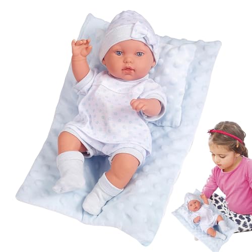 GjnjfdF Reborn Doll, realistische wiedergeborene Puppen | Bildungskinderpuppe,12 -Zoll -Spielzeug für schlafende Begleiter Simulation für Mädchen, realistisches beruhigender Vorräte von GjnjfdF