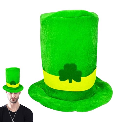 GjnjfdF St. Patrick's Day Hut High Form Hut Grün Leprechaun Hut mit Schnalle St.Patrick's Day Kostümzubehör Leprechaun High Form Hut für den St. Patrick's Day von GjnjfdF