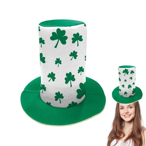 GjnjfdF St. Patrick's Day Hut Party Hut - Headswear Shamrock Top Hat Leprechaun | Foto Partyzubehör Foto Requisiten des Tages Topper St. Patricks Patricks Day Requisiten von GjnjfdF