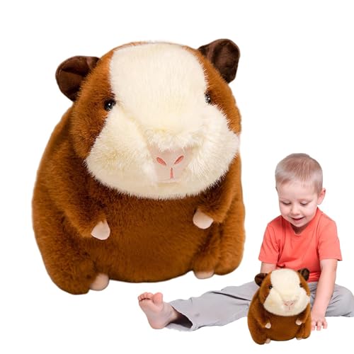 GjnjfdF Süße Hamsterpuppe, Hamster-Plüschtier | Süßes weiches Plüsch-Wurfkissen, Sofa-Dekoration,30 cm/11,81 Zoll süße Plüschtiere, realistische Plüschtierpuppe für und Mädchen von GjnjfdF