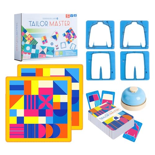 GjnjfdF Tailor Master Brettspiel,Tailor Master Spiel, Farblich passendes Tischspiel, Tailor Master Kinderpuzzle, Denk- und Konzentrationstraining, Spielzeug für Kinder, grafisches, farblich passendes von GjnjfdF