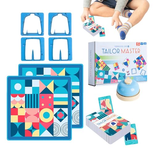 GjnjfdF Tailor Master-Spiel, Tailor Master-Matching-Spiel - Farblich passendes Tischspiel,Tailor Master Kinderpuzzle, Denk- und Konzentrationstraining, Spielzeug für Kinder, grafisches, farblich von GjnjfdF