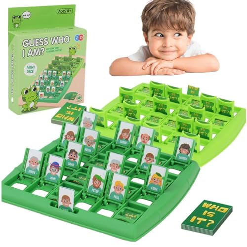 GjnjfdF Wer ich Bin Brettspiel,Ratespiel | Ratespiel mit 96 Karten, logisches Denken, Vorschulspiel, Geschenk für Kinder von GjnjfdF