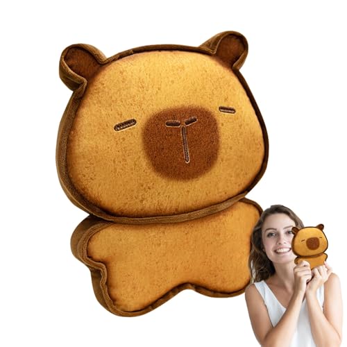 GkgWuxf Capybara Stuffed Animal, Capybara Plüschpuppe,Süße Puppen Toast Capybara Plüschspielzeug | Umarme Begleiter ausgestopftes Spielzeug, weiche Puppenplüschhäuser für Kinder und Erwachsene von GkgWuxf