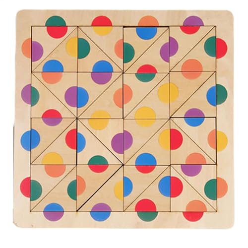 GkgWuxf Formpuzzle für Kleinkinder, Farbpuzzlebrett - Farbsortierpuzzle aus Holz, sensorisches Spielzeug,Pädagogische Vorschul-Lernspielzeuge, Erkennungssortierpuzzle für Kinder und Kleinkinder von GkgWuxf