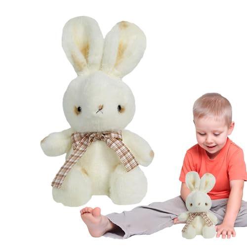 GkgWuxf Gefüllter Hasen-Plüsch,Gefüllter Kaninchen-Plüsch | Plüschtiere Hase Plüsch - Plüschtiere, Smoky Eyes Bunny Toy Soft Doll, Plüschkaninchen Stofftiere für Mädchen, Schlafzimmerdekoration von GkgWuxf