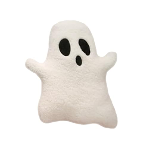 GkgWuxf Halloween-Geisterkissen, Halloween Niedlich Gruselige Kissen Puppe, Weißes Geister-Halloween-Kissen, Halloween-Geister Dekoratives Kissen, Halloween Kissen Geist Weißer Geister von GkgWuxf