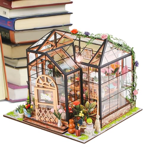 GkgWuxf Miniatur Häuser Bastelset für Erwachsene | Gewächshaus Modell mit Möbeln und Werkzeugkleber | Kreatives Holz Handmade Projekt für Zuhause | Deko Geschenk Geburtstag Weihnachten GkgWuxf Miniatur Häuser Bastelset für Erwachsene | Gewächshaus Modell mit Möbeln und Werkzeugkleber | Kreatives Holz Handmade Projekt für Zuhause | Deko Geschenk Geburtstag Weihnachten von GkgWuxf