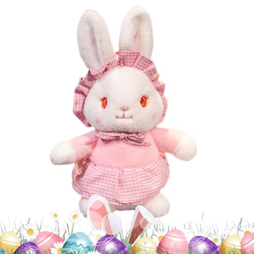 GkgWuxf Plüschhasenspielzeug,Plüsch-Osterhase | Kleine Osterhasenfigur Puppe | Bequeme Tierpuppe für Freundin, Ehefrau, Freundin, Schwester, Tochter von GkgWuxf