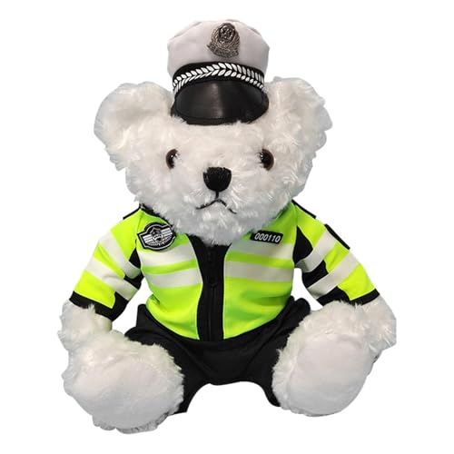 GkgWuxf Polizei| Richtlinien Plüschtier | Weicher Plüschbär mit abnehmbarem Polizei, Plüschtier für Kinder, Mädchen und GkgWuxf Polizei| Richtlinien Plüschtier | Weicher Plüschbär mit abnehmbarem Polizei, Plüschtier für Kinder, Mädchen und von GkgWuxf