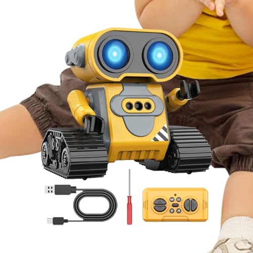 GkgWuxf Roboter für Kinder, Fernbedienungsroboter für,Smart RC Roboter Toys Geste Sensing | Fernbedienungspädagogik Roboter-Haustier mit LED-Augen, automatische Demonstration von GkgWuxf