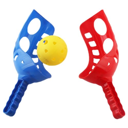 GkgWuxf Scoop-Ball Set mit 2 Schlägern & 1 Ball, Scoop and Toss Game Sports Scoop Ball Set, Scoop für 2 Spieler/innen, Fang-Ball Spiel für Kinder & Erwachsene,Scoop-Ball Wurf und Fangspiel Sport von GkgWuxf