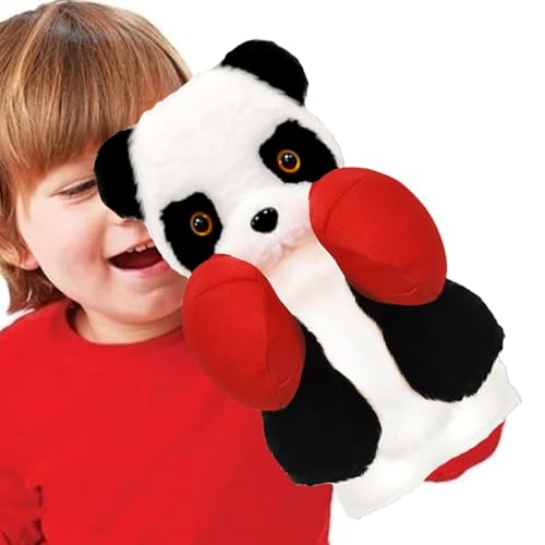 GkgWuxf Tierhandpuppen,Panda-Handpuppe,Cartoon Interaktive Boxhandpuppen | Weiches Kinderspielzeug, buntes Stofftier für Kindergarten, Kindergarten, Vorschule von GkgWuxf