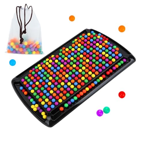 Elimination Brettspiel | Regenbogenball Ausscheidungsspiel | Intellektuelles Schachspiel Duell | Bunte Bälle Intellektuelles Schachbrett | Rainbow Bead Tabletop Strategiespiele von Gkumgwo