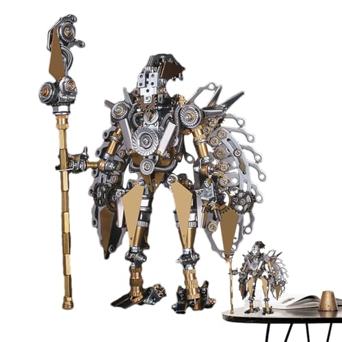 Gkumgwo 3D-Metall-Puzzles für Erwachsene – 3D-alte chinesische Figur, mechanisches Puzzle für Erwachsene, verformbare mechanische Montagemodelle, 3D-Modellbausätze, Heimdekoration von Gkumgwo