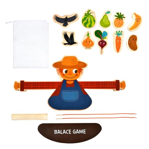 Gkumgwo Balance-Spiele für Kinder, Balance-Stapelspiel, Perlen zum Auffädeln für Kleinkinder, Lernspielzeug für frühes Lernen im Vorschulalter für Kinder von 3–5 Jahren, Stapelspiel von Gkumgwo