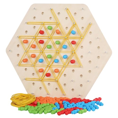 Gkumgwo Dreieckskettenspiel, Lernbrettspiel - Mehrzweck-Puzzle-Brettspiele Strategie-Brettspiele - Kreative interaktive Brettspiele, Tischbrettspiele für Kinder, und Mädchen von Gkumgwo