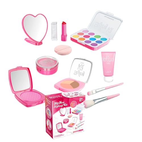 Gkumgwo Kinder-Make-up-Set, Kinder-Make-up-Set, Vortäuschen eines kosmetischen Spielzeugs für Kinder, Gefälschtes Rollenspiel-Make-up-Set, sichere Mädchen-Kinder-Make-up-Sets für Kinder, kleine von Gkumgwo