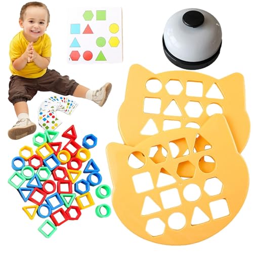 Gkumgwo Matching-Puzzlespiel, Matching-Spiel für Kinder, Buntes Formpuzzle für Vorschulkinder, Interaktives Brettspiel, lustiges Vorschul-Lernspielzeug für, Mädchen und Kinder zu Hause von Gkumgwo