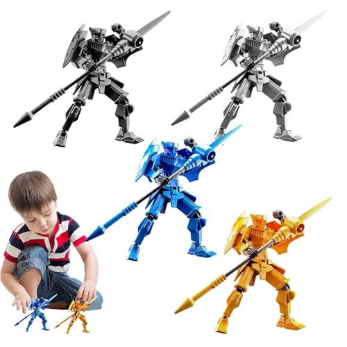 Gkumgwo Mehrgelenkige Actionfiguren, 3D-gedruckte Actionfiguren,4X beweglicher Roboterbausatz | 3D-gedruckte Actionfiguren, Verformungs-Mecha-Puppe, 13 Mehrgelenk-Figurenspielzeug, von Gkumgwo