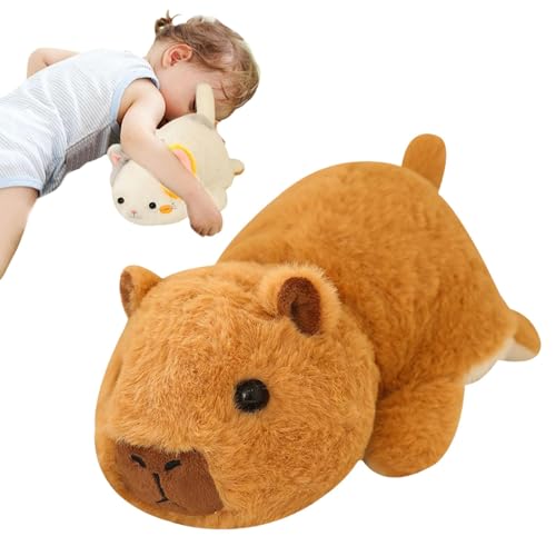 Gkumgwo Sensorisches Stofftier, Wende-Plüschtier - Wendbares Kuscheltier-Plüschtier | Gefüllter Capybara-Plüsch, Kawaii sensorisches Fidget-Spielzeug, Tier-Plüsch-Wohndekoration für Kinder von Gkumgwo