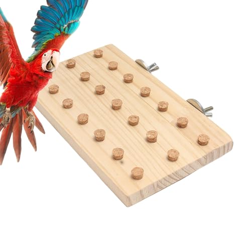 Gkumgwo Vogelanreicherung Spielzeug, Vogelkauspielzeug | Kau-Block-Wear-resistente Papageien-Puzzlespielzeug - Kleines Tieraktivitätsspiel kompaktes Vogelspielplatz für Innen im Freien im Freien von Gkumgwo