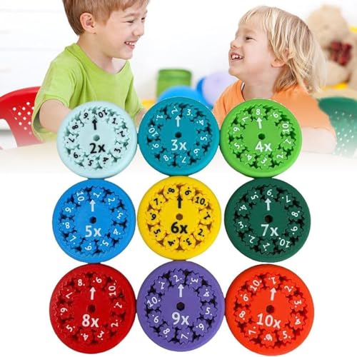 Mathe Fakten Fidgets Spinners | Mathe Fidgets Spinners | Sensorische Spinner Multiplikations Spielzeuge | Zahlen Sensorisches Spinner Fidget Spielzeug | Fidgets Spinners Lernspielspielzeug von Gkumgwo