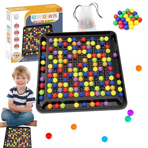 Regenbogenball Ausscheidungsspiel | Intellektuelles Schachspiel | Elimination Brettspiel | Regenbogenball Brettspiel | Bunte Bälle Puzzle Schach | Regenbogenperlen Strategie Puzzlespiele Für Kinder von Gkumgwo