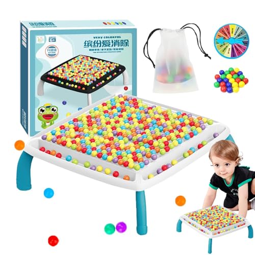 Regenbogenball Ausscheidungsspiel | Intellektuelles Schachspiel | Elimination Brettspiel | Regenbogenball Brettspiel | Bunte Bälle Puzzle Schach | Regenbogenperlen Strategie Puzzlespiele Für Kinder von Gkumgwo