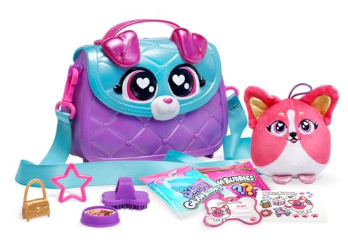 Glam Buddies OMM1523 - Chihuahua Ruby, Überraschungs-Set mit Plüsch-Welpe, Handtasche und Zubehör von Glam Buddies