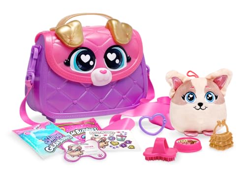 Glam Buddies OMM1523 - Bulldog Taylor, Überraschungs-Set mit Plüsch-Welpe, Handtasche und Zubehör von Glam Buddies