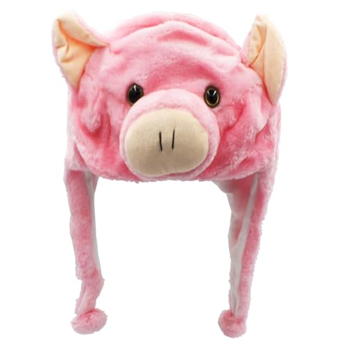 Glamexx24 Plüsch Tier Ohr Hut Tiermütze Kostüm Karneval Cap Rosa Pig Cosplay Kinder von Glamexx24