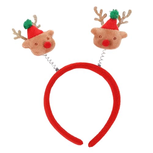 Glanhbnol Auffällige LED-Stirnbänder für Weihnachten, Be the Life of the Celebration (Einheitsgröße, federnde Weihnachtsmütze und Weihnachtsbaum-De von Glanhbnol