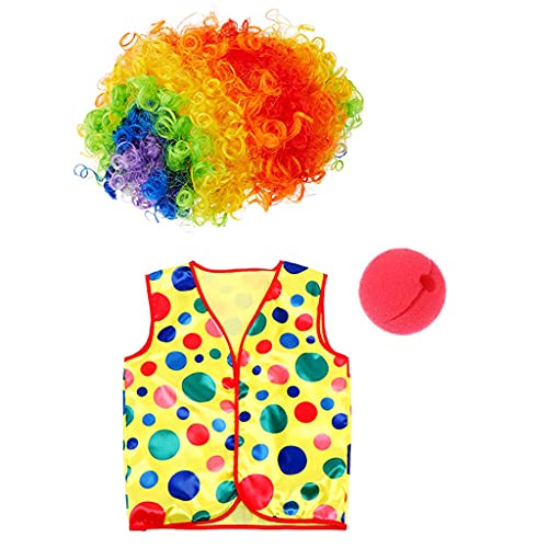 Glanhbnol Halloween-Kostüm für Herren, lustiges Zirkus-Clown-Kostüm, freche Uniform, Zirkuskleid, Cosplay, für Erwachsene und Frauen von Glanhbnol